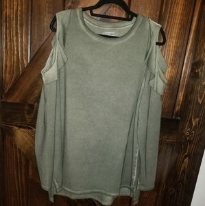 Lane Bryant cold shoulder top